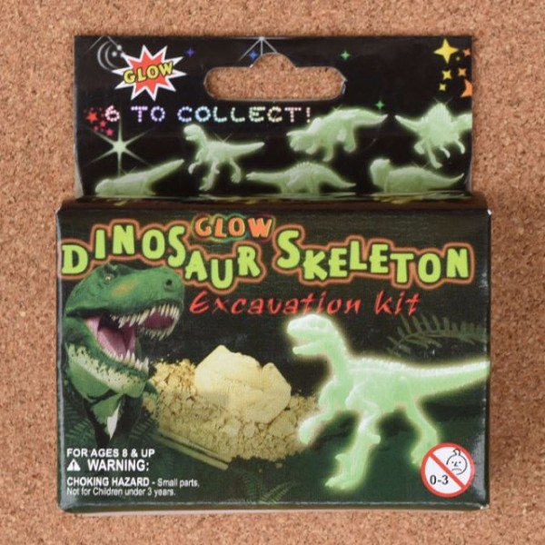 Schelet mic dinozaur fosforescent